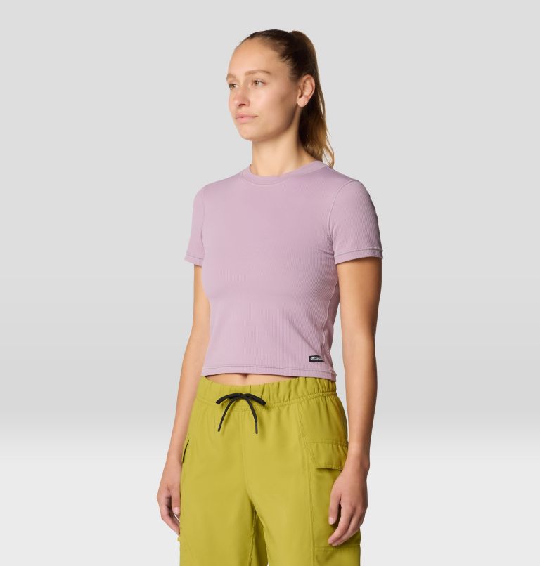 Women's Ribbed Short Sleeve, Color: Daze, image 4