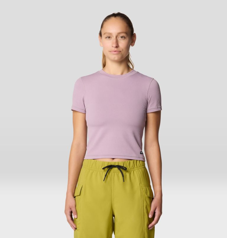 Women's Ribbed Short Sleeve, Color: Daze, image 1