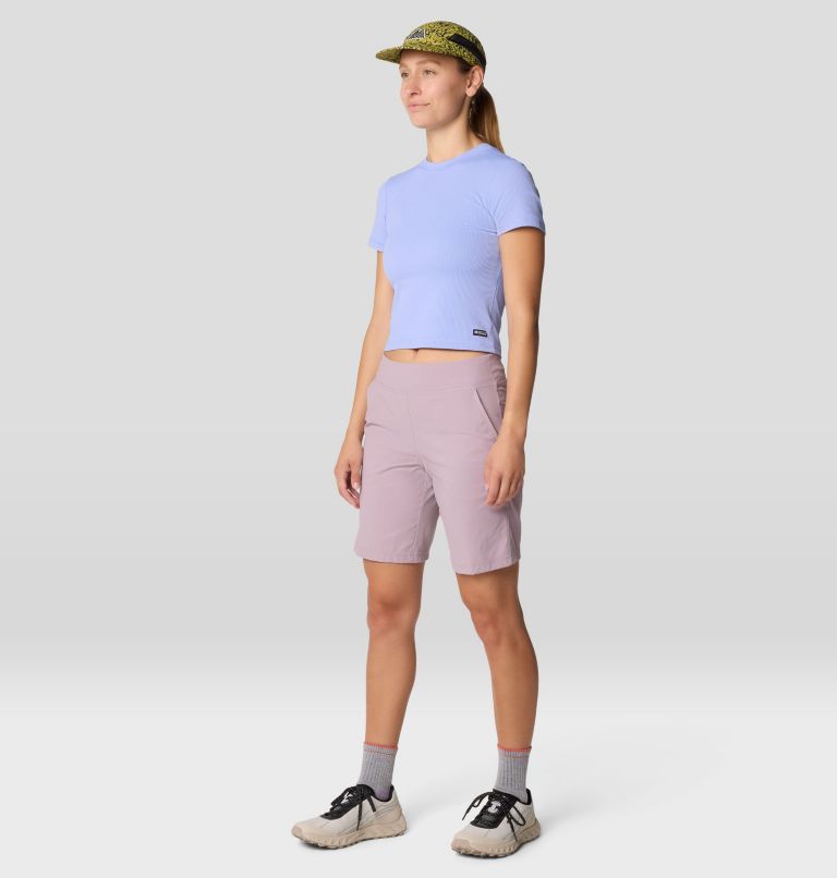 Women's Ribbed Short Sleeve, Color: Light Illusion, image 6