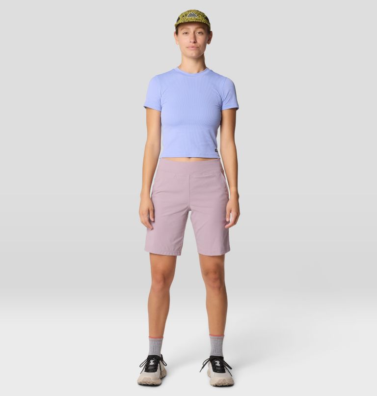 Women's Ribbed Short Sleeve, Color: Light Illusion, image 2