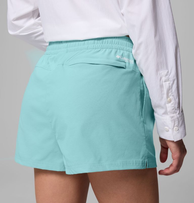 Women's PFG Rugged Water Shorts, Color: Gulf Stream, image 6