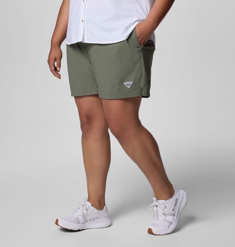 Women's PFG Rugged Water Shorts - Plus Size, Color: Cypress, image 3