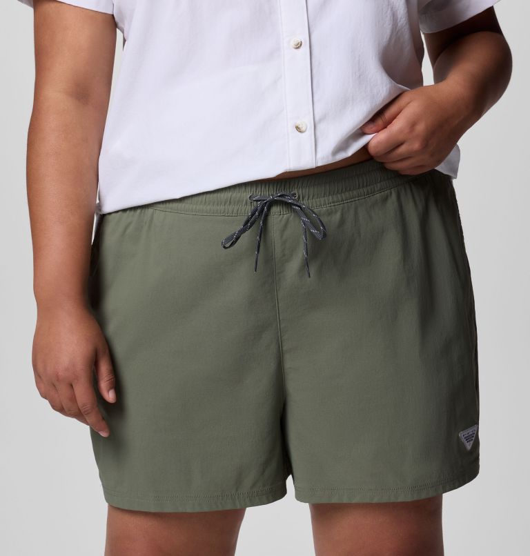 Women's PFG Rugged Water Shorts - Plus Size, Color: Cypress, image 4