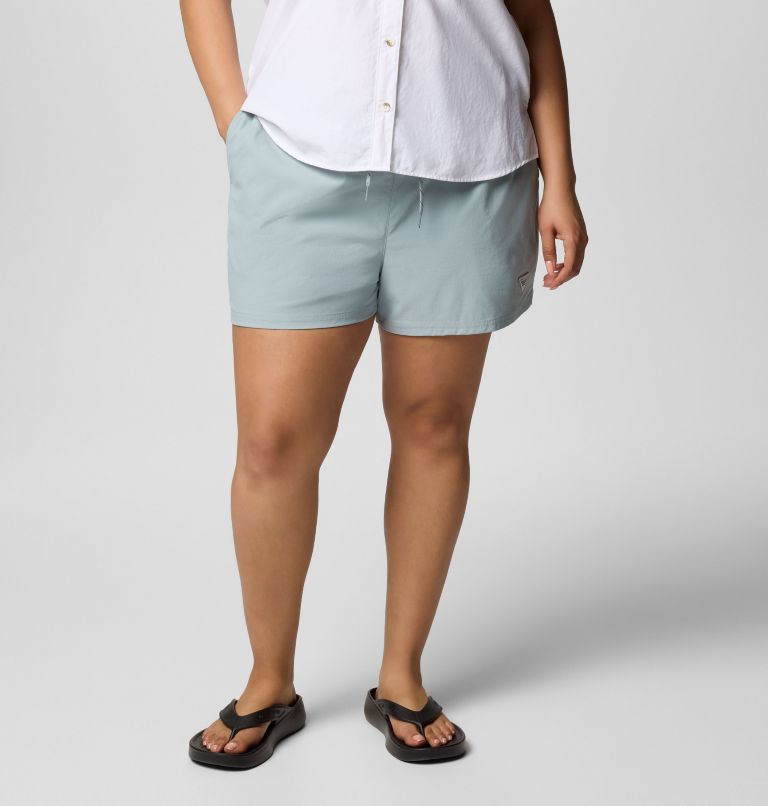 Women's PFG Rugged Water Shorts - Plus Size, Color: Crushed Blue, image 1