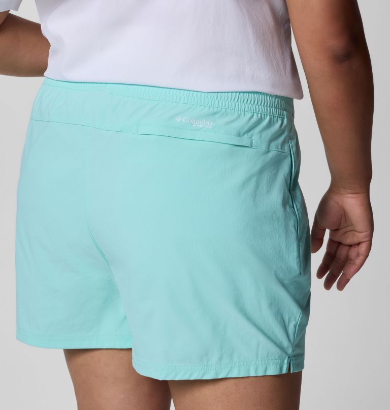 Women's PFG Rugged Water Shorts - Plus Size, Color: Gulf Stream, image 5