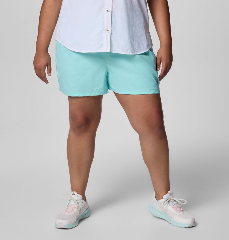 Women's PFG Rugged Water Shorts - Plus Size, Color: Gulf Stream, image 1