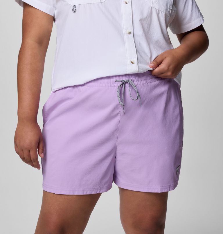 Women's PFG Rugged Water Shorts - Plus Size, Color: Hydrangea, image 4