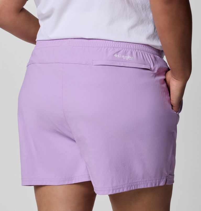 Women's PFG Rugged Water Shorts - Plus Size, Color: Hydrangea, image 5