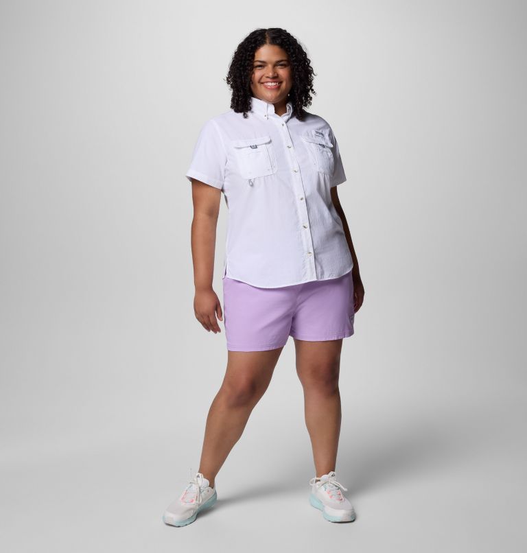 Women's PFG Rugged Water Shorts - Plus Size, Color: Hydrangea, image 6