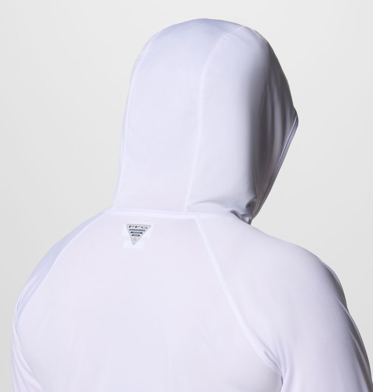 Women's PFG Tidal Tee II Hoodie - Plus Size, Color: White, image 5