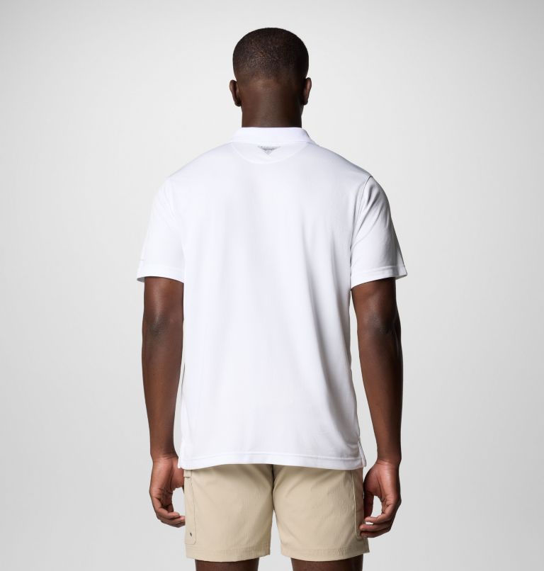 Homme Polo PFG Solar Stream, Color: White, image 3