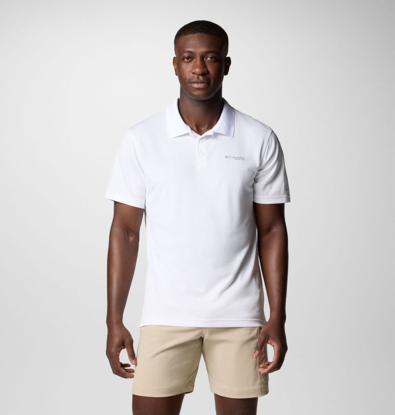 Homme Polo PFG Solar Stream, Color: White, image 1