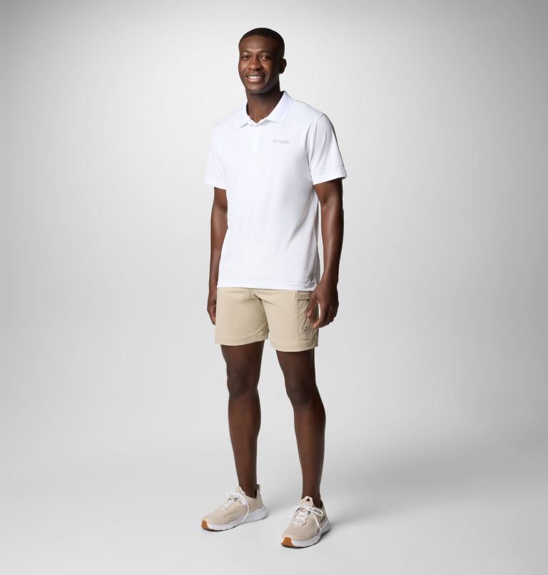Homme Polo PFG Solar Stream, Color: White, image 2
