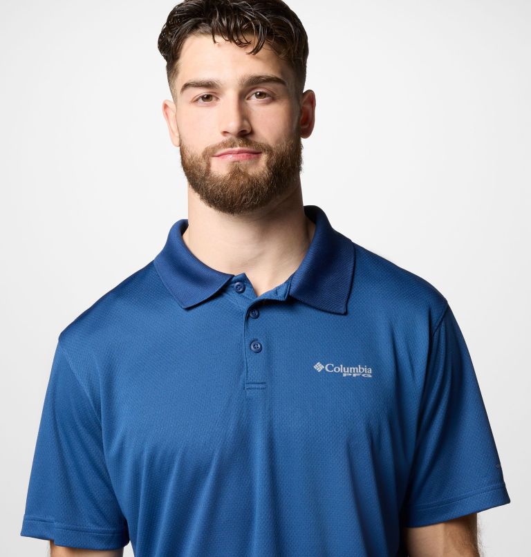 Homme Polo PFG Solar Stream, Color: Carbon, image 5
