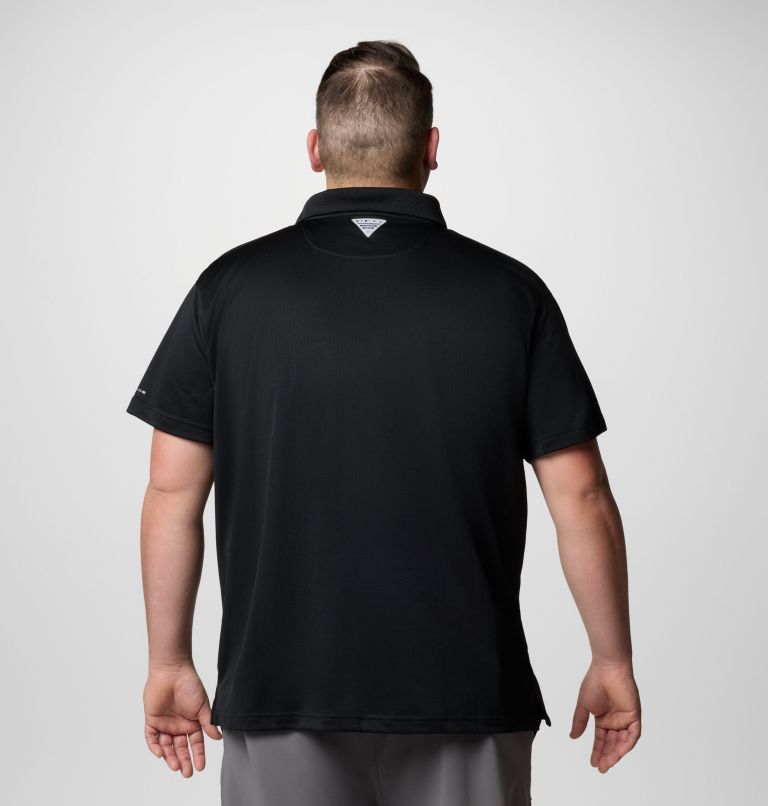Men's PFG Solar Stream Polo Shirt - Big, Color: Black, image 3