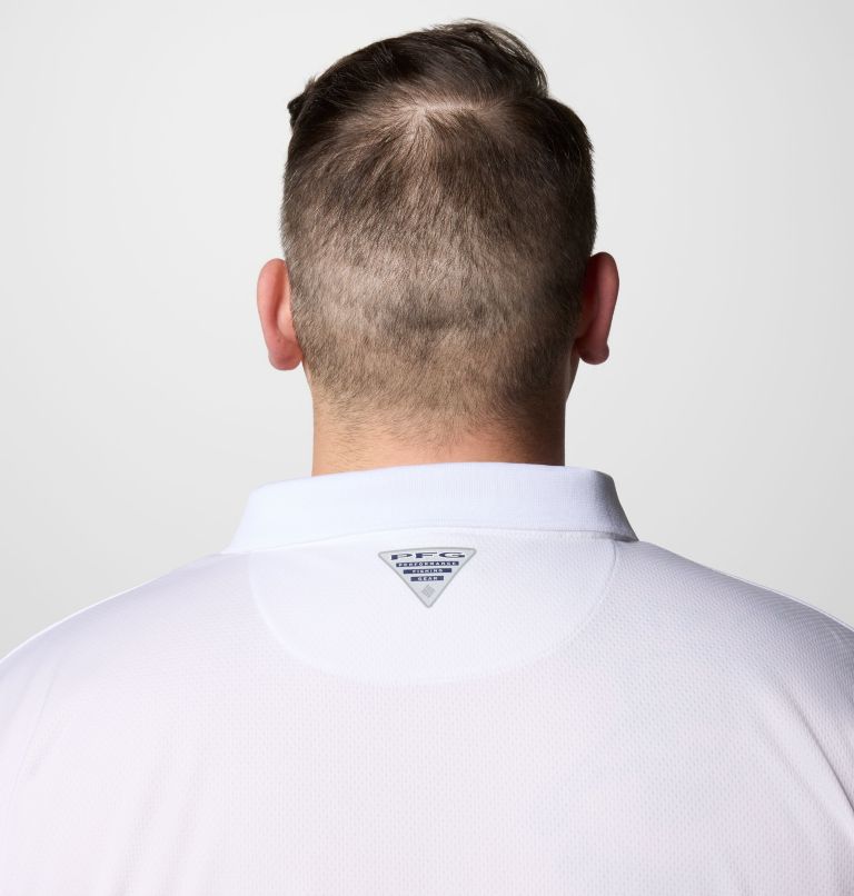 Men's PFG Solar Stream Polo Shirt - Big, Color: White, image 6