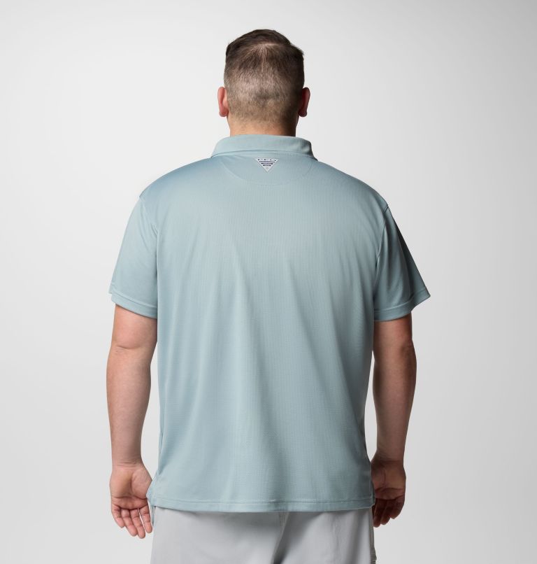 Men's PFG Solar Stream Polo Shirt - Big, Color: Crushed Blue, image 3