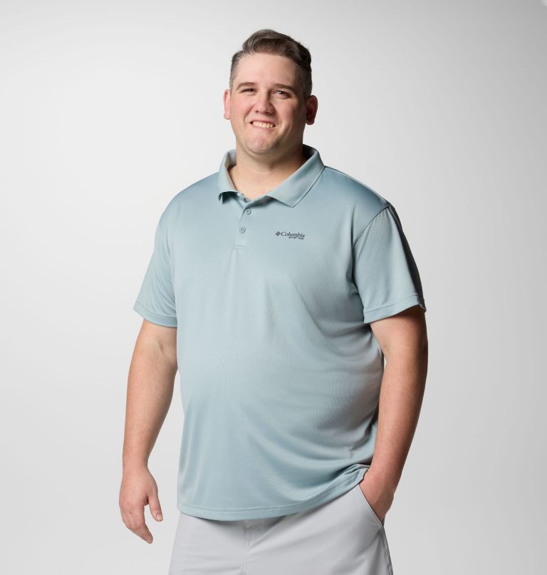 Men's PFG Solar Stream Polo Shirt - Big, Color: Crushed Blue, image 1