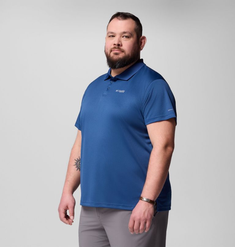 Men's PFG Solar Stream Polo Shirt - Big, Color: Carbon, image 4
