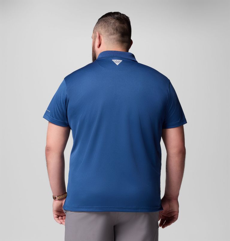 Men's PFG Solar Stream Polo Shirt - Big, Color: Carbon, image 3