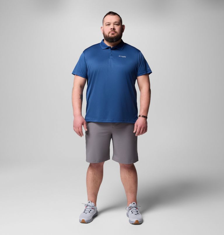 Men's PFG Solar Stream Polo Shirt - Big, Color: Carbon, image 2