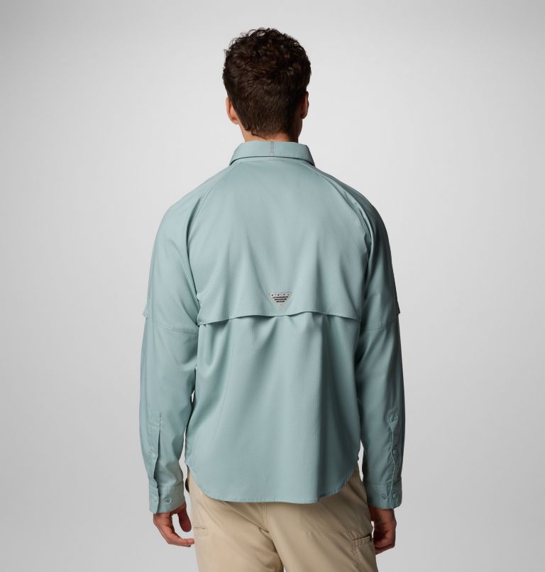 Men's PFG Shadowcaster Zero Long Sleeve Shirt, Color: Crushed Blue, image 3