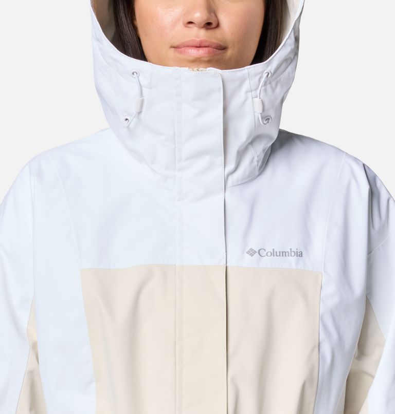 Women's Hikebound II Long Jacket, Color: Chalk, White, image 4