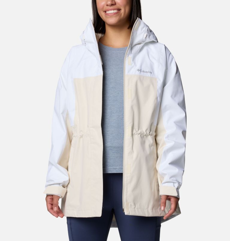 Women's Hikebound II Long Jacket, Color: Chalk, White, image 6