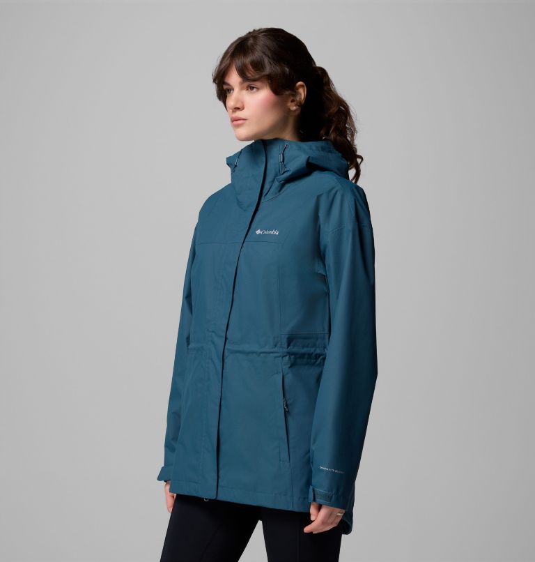 Women's Hikebound II Long Jacket, Color: Everblue, image 4
