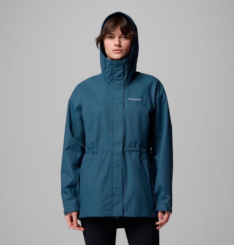 Women's Hikebound II Long Jacket, Color: Everblue, image 5