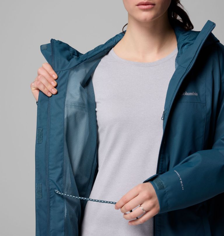 Women's Hikebound II Long Jacket, Color: Everblue, image 7