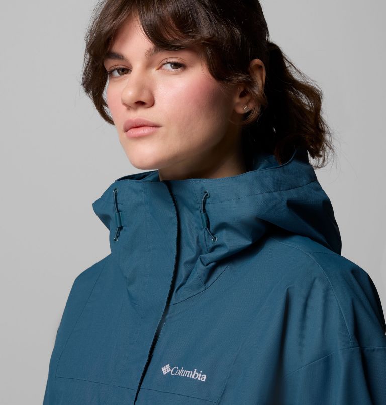 Women's Hikebound II Long Jacket, Color: Everblue, image 8