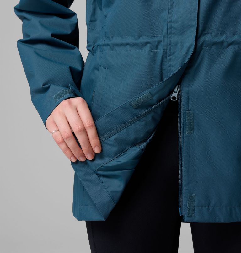 Women's Hikebound II Long Jacket, Color: Everblue, image 9