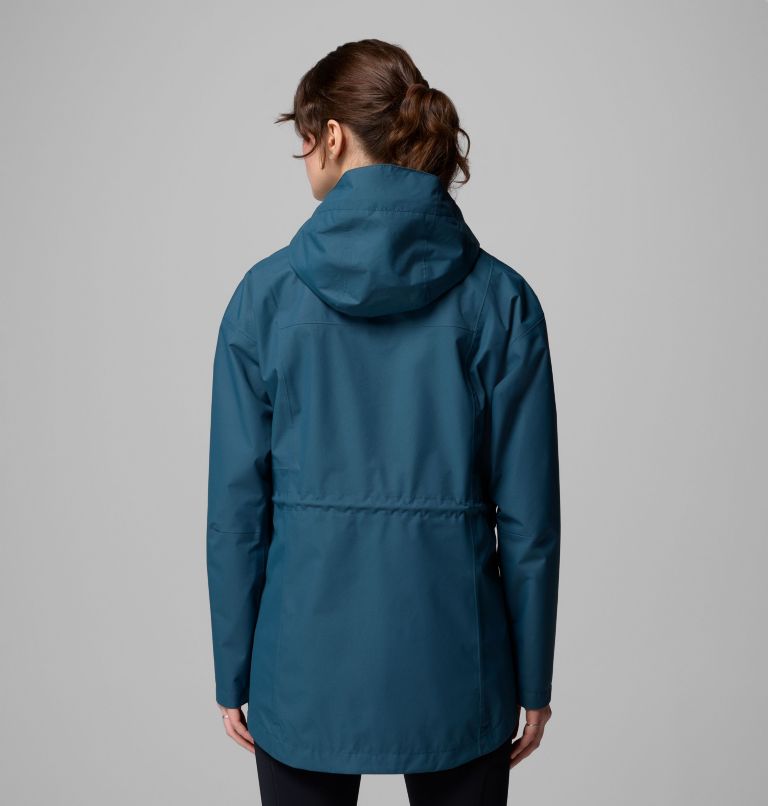 Women's Hikebound II Long Jacket, Color: Everblue, image 3