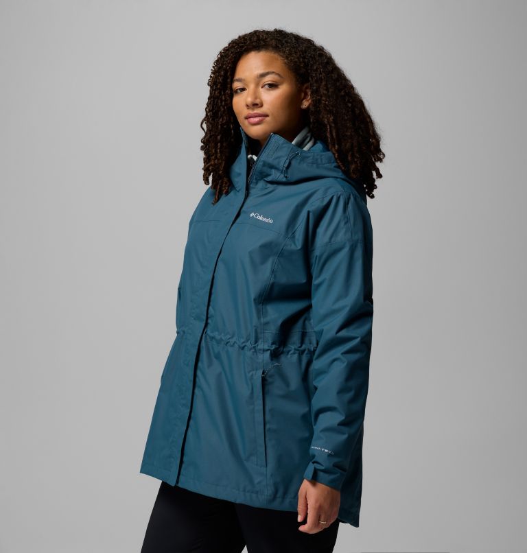 Women's Hikebound II Long Jacket - Plus Size, Color: Everblue, image 4