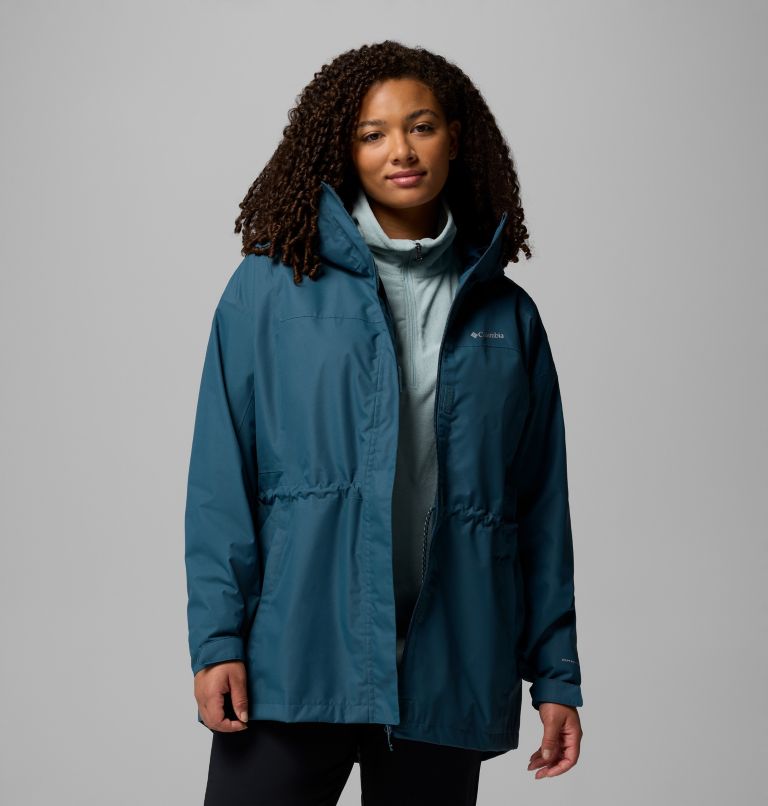 Women's Hikebound II Long Jacket - Plus Size, Color: Everblue, image 5