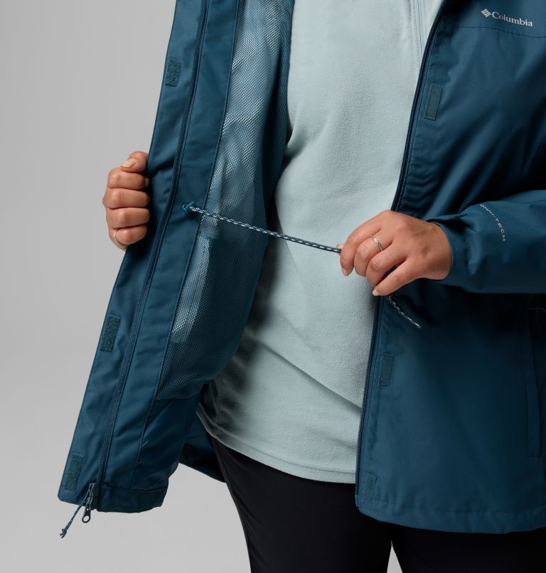 Women's Hikebound II Long Jacket - Plus Size, Color: Everblue, image 7