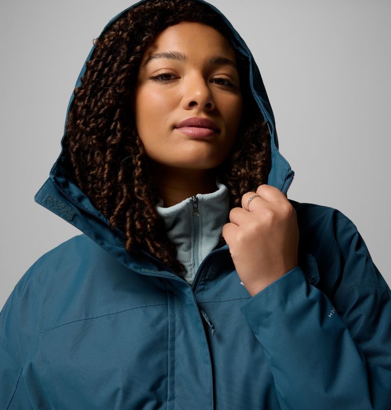 Women's Hikebound II Long Jacket - Plus Size, Color: Everblue, image 8