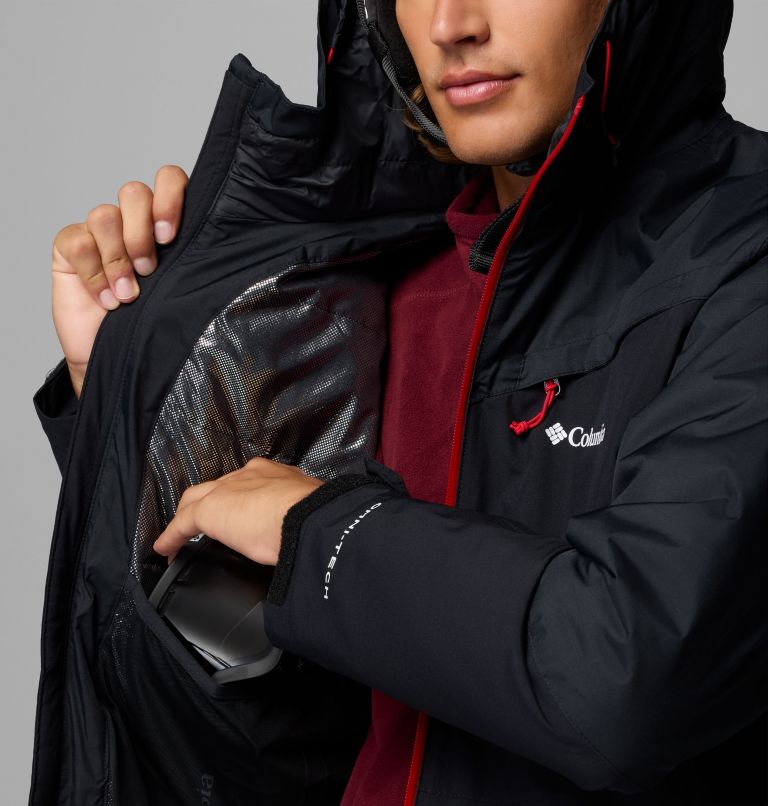 Men's Iceberg Point II Waterproof Ski Jacket, Color: Black, image 5