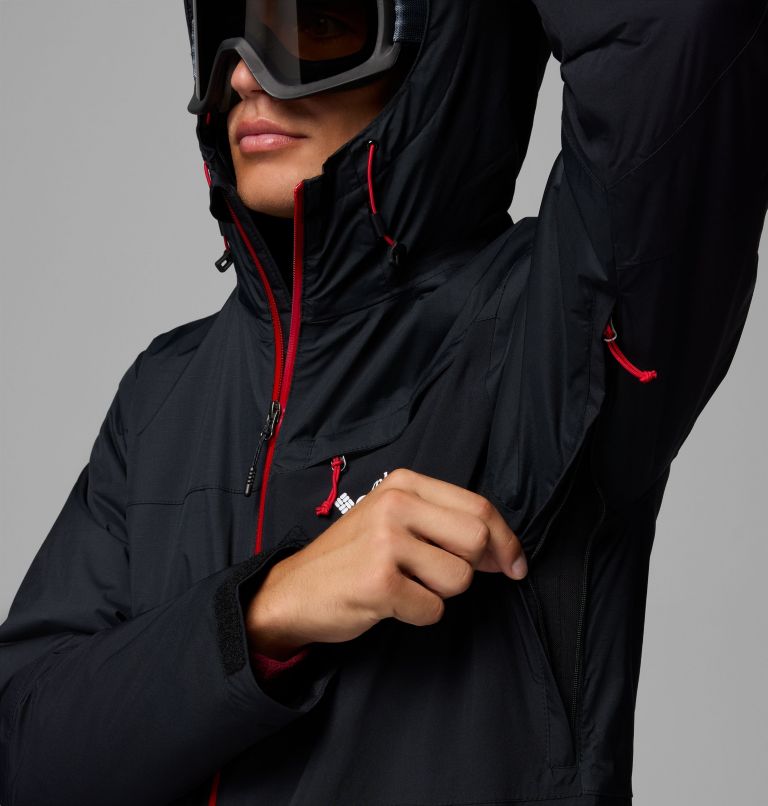 Men's Iceberg Point II Waterproof Ski Jacket, Color: Black, image 8