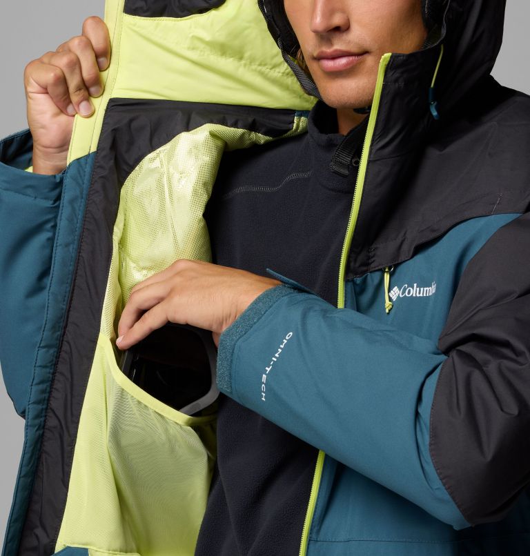 Men's Iceberg Point II Waterproof Ski Jacket, Color: Everblue, Shark, image 5