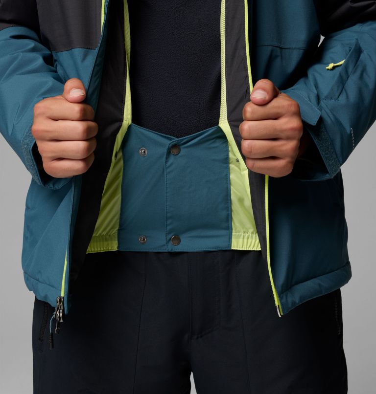 Men's Iceberg Point II Waterproof Ski Jacket, Color: Everblue, Shark, image 6