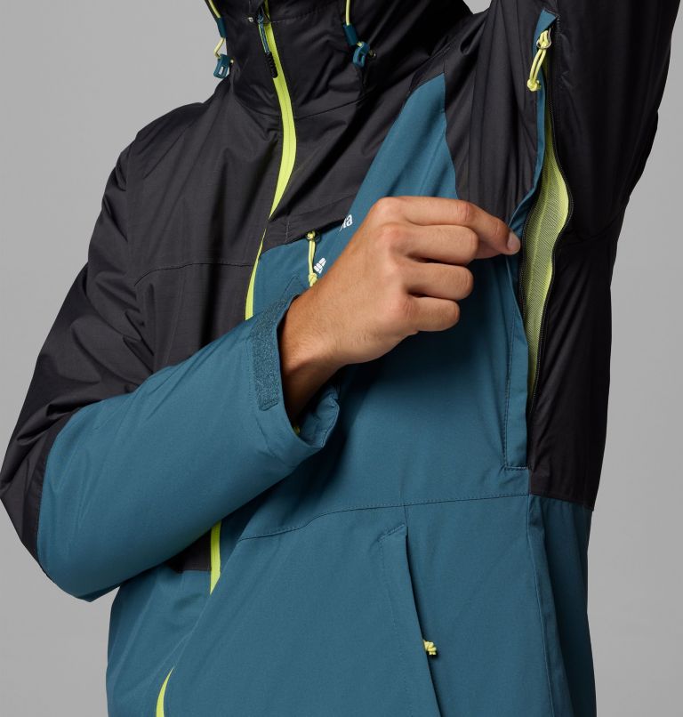 Men's Iceberg Point II Waterproof Ski Jacket, Color: Everblue, Shark, image 8