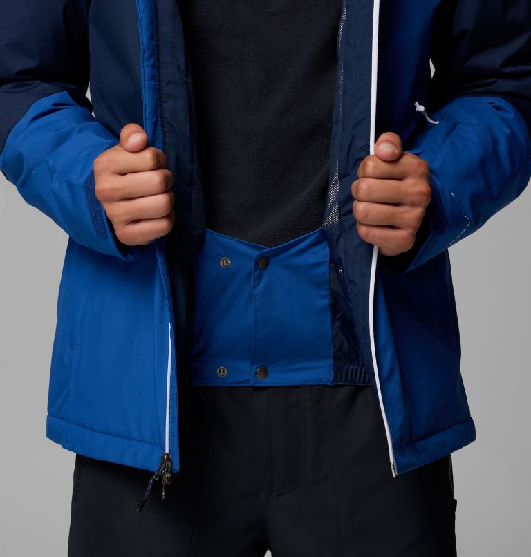 Men's Iceberg Point II Waterproof Ski Jacket, Color: Mountain Blue, Collegiate Navy, image 6