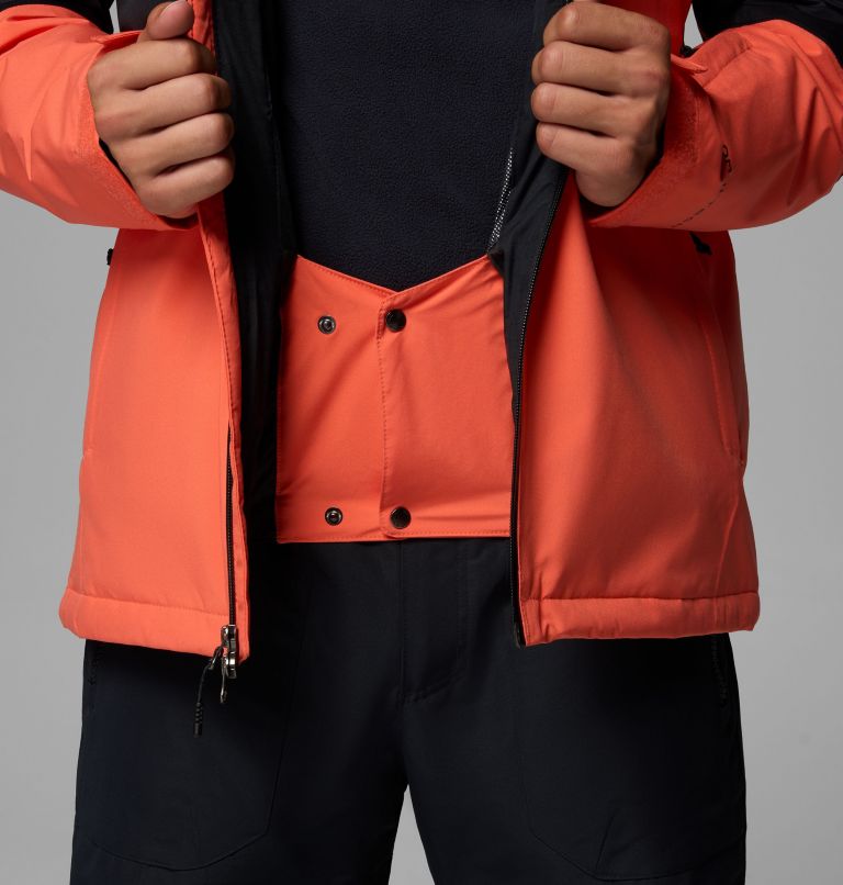 Men's Iceberg Point II Waterproof Ski Jacket, Color: Zing, Black, image 6