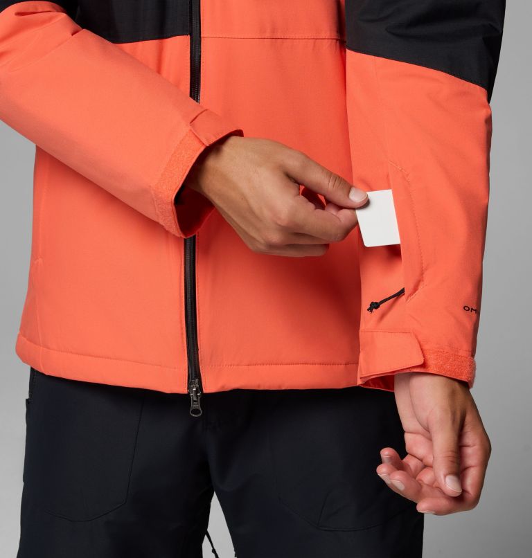 Men's Iceberg Point II Waterproof Ski Jacket, Color: Zing, Black, image 9