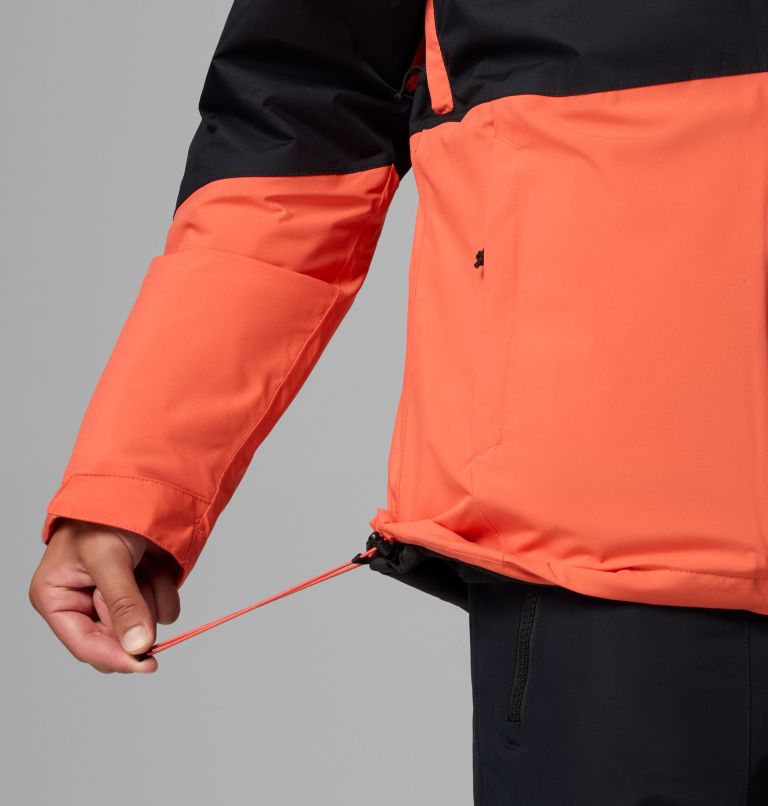 Men's Iceberg Point II Waterproof Ski Jacket, Color: Zing, Black, image 10