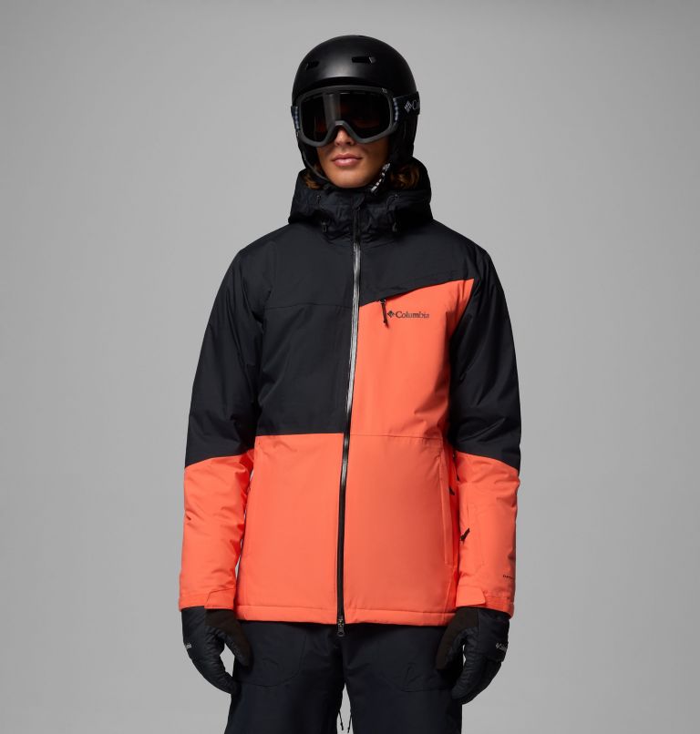 Men's Iceberg Point II Waterproof Ski Jacket, Color: Zing, Black, image 1
