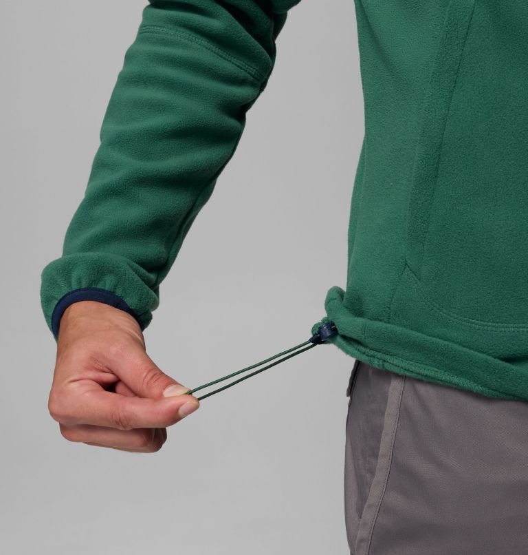 Men's Rapid Expedition II Fleece Jacket, Color: Rain Forest, Collegiate Navy, image 7