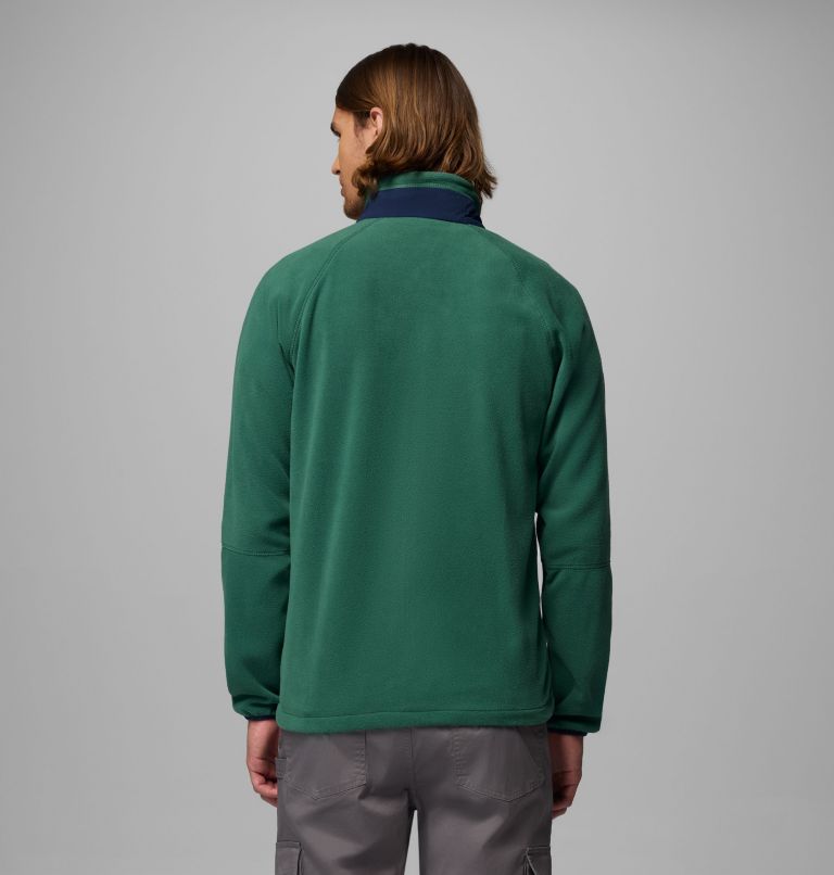 Men's Rapid Expedition II Fleece Jacket, Color: Rain Forest, Collegiate Navy, image 3